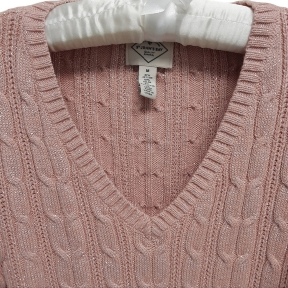 St Johns Bay V Neck Fitted Sweater Womens Medium - Picture 3 of 9